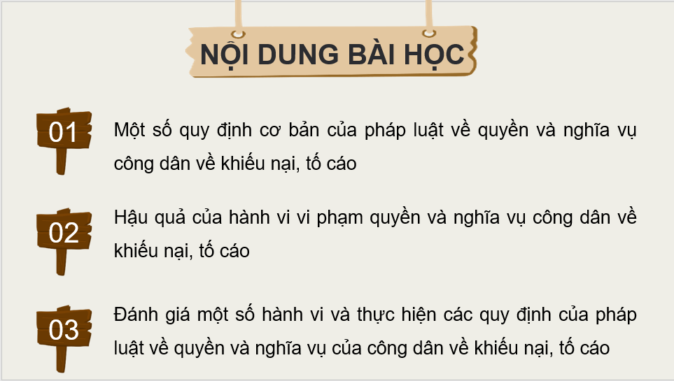 Giáo án điện tử KTPL 11 Bài 15 (Chân trời sáng tạo): Quyền và nghĩa vụ công dân về khiếu nại, tố cáo (ảnh 1)