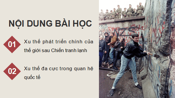 Giáo án điện tử Lịch sử 12 Bài 3 (Cánh diều): Trật tự thế giới sau Chiến tranh lạnh (ảnh 1)