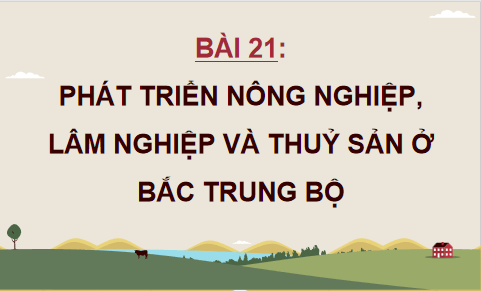 Giáo án điện tử Địa lí 12 Bài 21 (Cánh diều): Phát triển nông nghiệp, lâm nghiệp và thuỷ sản ở Bắc Trung Bộ (ảnh 1)