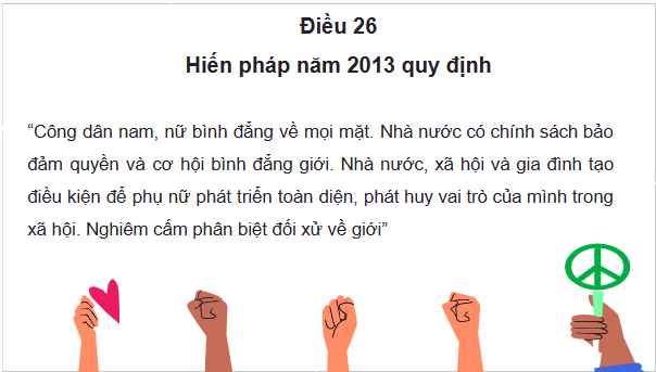Giáo án điện tử KTPL 11 Bài 11 (Cánh diều): Bình đẳng giới trong đời sống xã hội (ảnh 1)