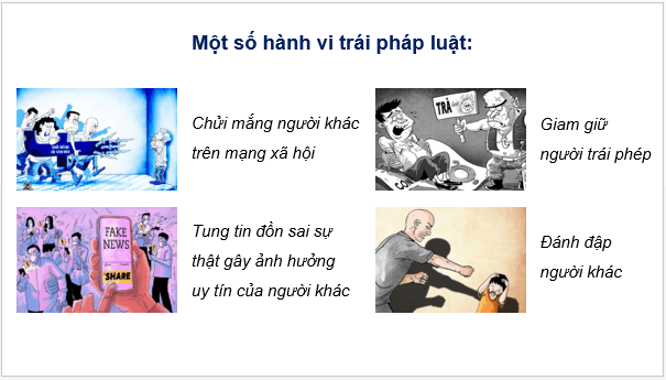 Giáo án điện tử KTPL 11 Bài 17 (Cánh diều): Quyền bất khả xâm phạm về thân thể, được pháp luật bảo hộ về tính mạng, sức khỏe, danh dự và nhân phẩm (ảnh 1)