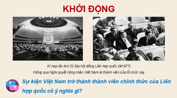 Giáo án điện tử Lịch sử 12 Bài 14 (Kết nối tri thức): Hoạt động đối ngoại của Việt Nam từ năm 1975 đến nay (ảnh 1)