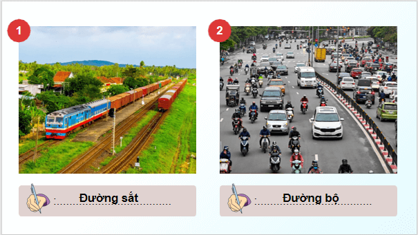 Giáo án điện tử Địa lí 12 Bài 16 (Cánh diều): Giao thông vận tải và bưu chính viễn thông (ảnh 1)
