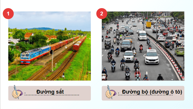 Giáo án điện tử Địa lí 12 Bài 21 (Chân trời sáng tạo): Giao thông vận tải và bưu chính viễn thông (ảnh 1)