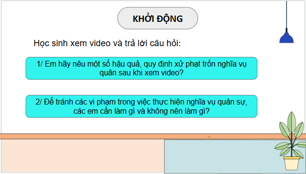 Giáo án điện tử KTPL 11 Bài 16 (Kết nối tri thức): Quyền và nghĩa vụ cơ bản của công dân về bảo vệ Tổ quốc (ảnh 1)