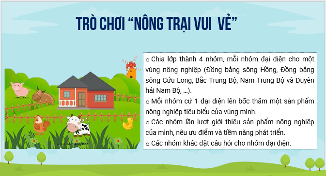 Giáo án điện tử Địa lí 12 Bài 13 (Kết nối tri thức): Tổ chức lãnh thổ nông nghiệp (ảnh 1)