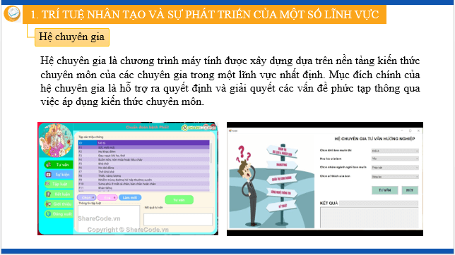 Giáo án điện tử Tin học 12 (Kết nối tri thức): Bài 2: Trí tuệ nhân tạo trong khoa học và đời sống (ảnh 1)