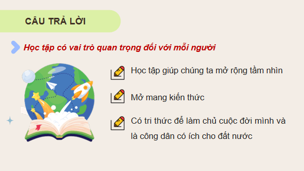 Giáo án điện tử KTPL 12 (Chân trời sáng tạo): Bài 11: Quyền và nghĩa vụ của công dân trong học tập (ảnh 1)