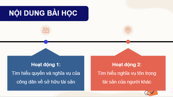 Giáo án điện tử KTPL 12 (Kết nối tri thức): Bài 9: Quyền và nghĩa vụ của công dân về sở hữu tài sản và tôn trọng tài sản của người khác (ảnh 1)
