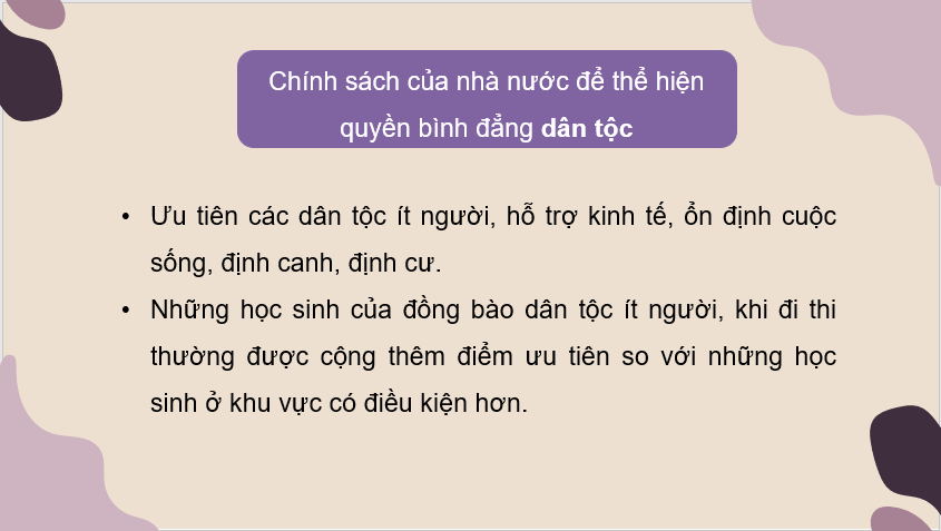 Giáo án điện tử KTPL 11 Bài 12 (Chân trời sáng tạo): Quyền bình đẳng giữa các dân tộc, tôn giáo (ảnh 1)