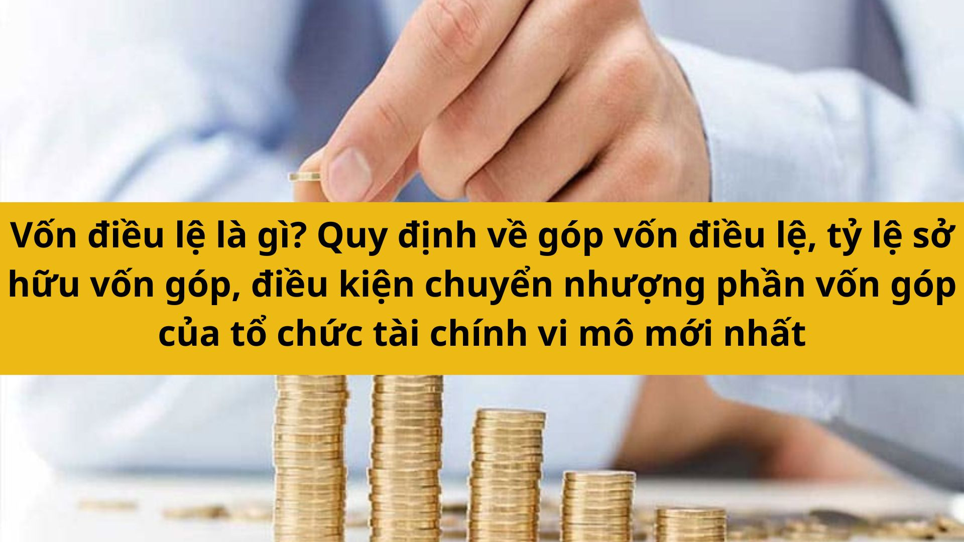 Vốn điều lệ l&agrave; g&igrave;? Quy định về g&oacute;p vốn điều lệ, tỷ lệ sở hữu vốn g&oacute;p, điều kiện chuyển nhượng phần vốn g&oacute;p của tổ chức t&agrave;i ch&iacute;nh vi m&ocirc; mới nhất 2025