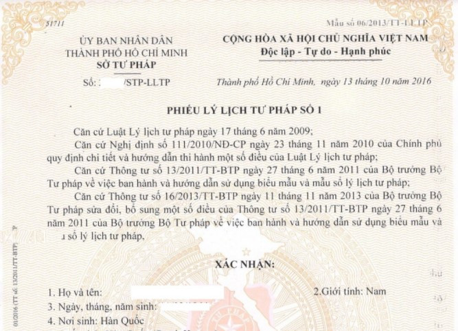 Quyền y&ecirc;u cầu cấp Phiếu l&yacute; lịch tư ph&aacute;p