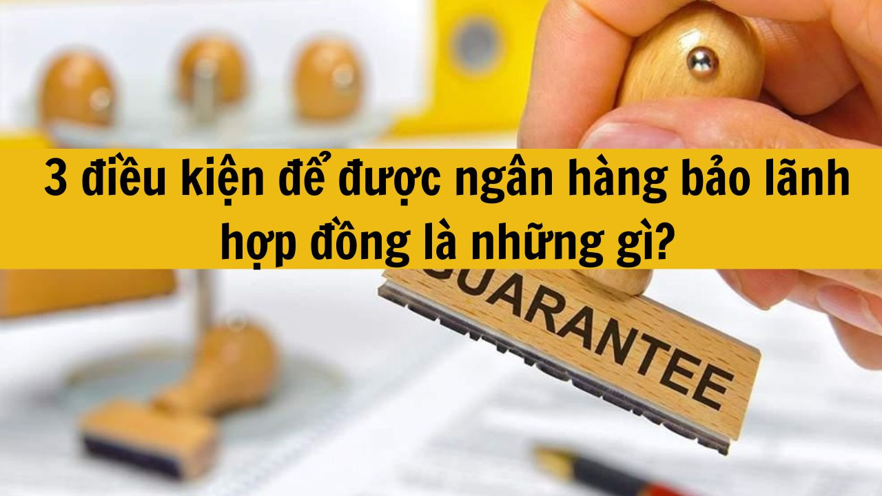 3 điều kiện để được ng&acirc;n h&agrave;ng bảo l&atilde;nh hợp đồng l&agrave; những g&igrave;?