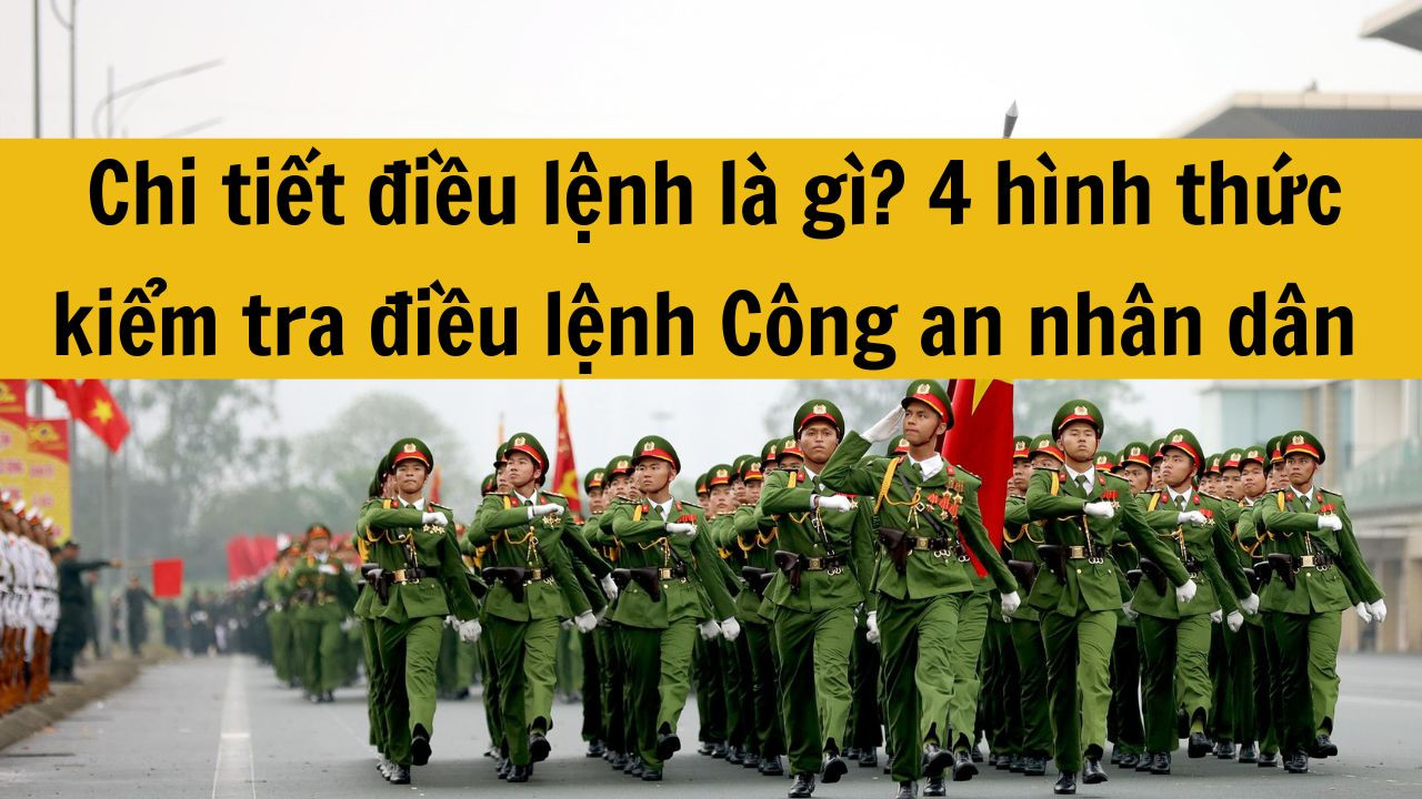 Chi tiết điều lệnh l&agrave; g&igrave;? 4 h&igrave;nh thức kiểm tra điều lệnh C&ocirc;ng an nh&acirc;n d&acirc;n mới nhất 2025?