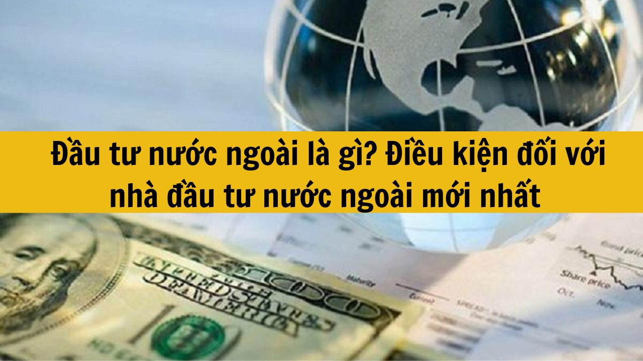Đầu tư nước ngo&agrave;i l&agrave; g&igrave;? Điều kiện đối với nh&agrave; đầu tư nước ngo&agrave;i mới nhất 2025