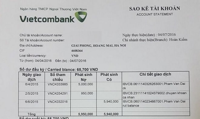 Lưu &yacute; quan trọng về sao k&ecirc; t&agrave;i khoản ng&acirc;n h&agrave;ng năm 2025