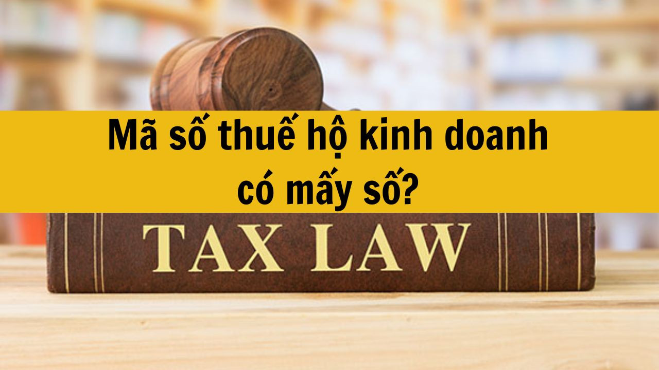 M&atilde; số thuế hộ kinh doanh c&oacute; mấy số mới nhất 2025?