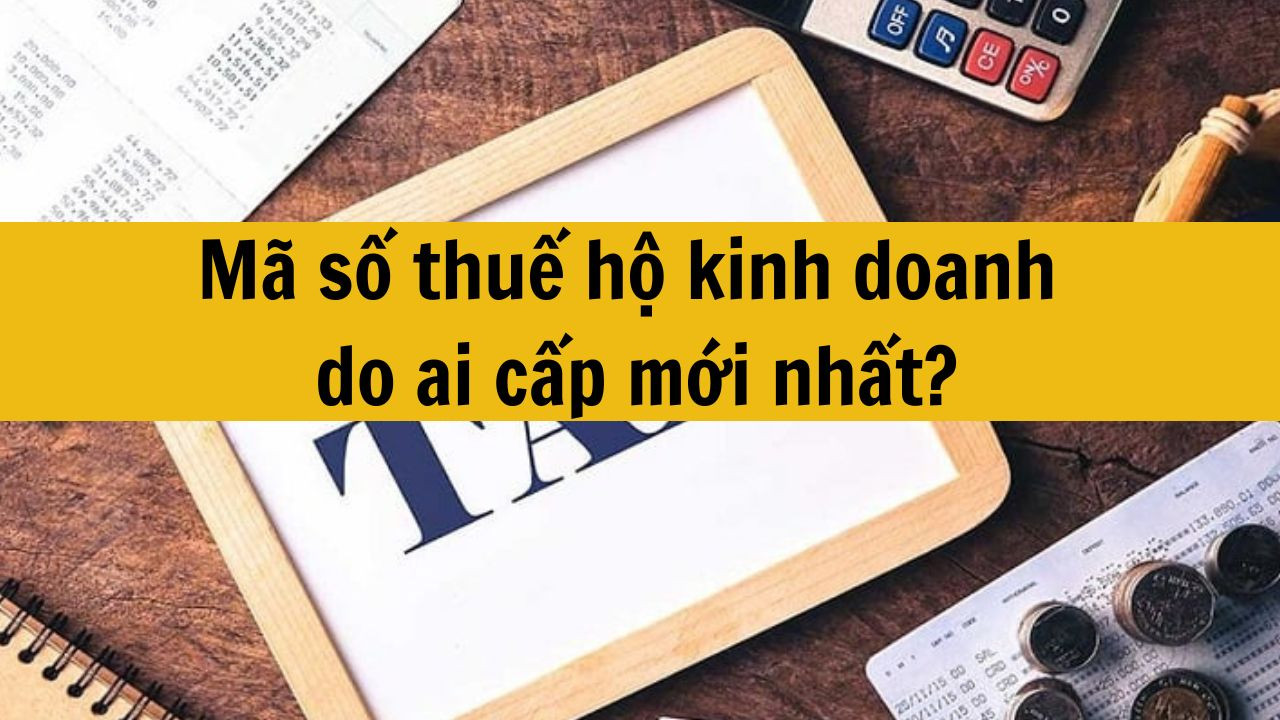 M&atilde; số thuế hộ kinh doanh do ai cấp mới nhất 2025?