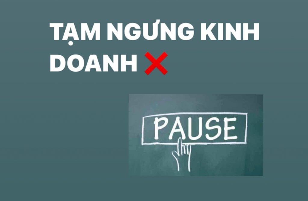Những l&yacute; do doanh nghiệp tạm ngừng kinh doanh