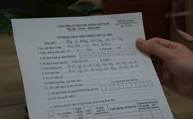 Nội dung cơ bản của mẫu bi&ecirc;n bản kiểm tra cư tr&uacute;