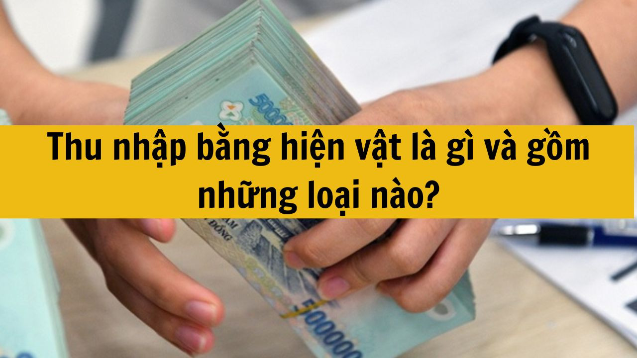 Thu nhập bằng hiện vật l&agrave; g&igrave; v&agrave; gồm những loại n&agrave;o?