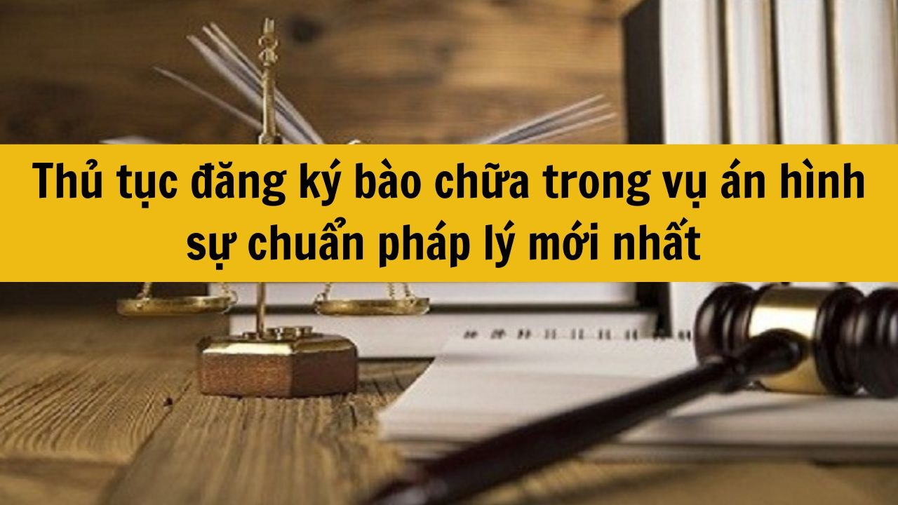 Thủ tục đăng k&yacute; b&agrave;o chữa trong vụ &aacute;n h&igrave;nh sự chuẩn ph&aacute;p l&yacute; mới nhất 2025