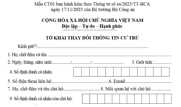 Thủ tục đăng k&yacute; thường tr&uacute; trực tiếp