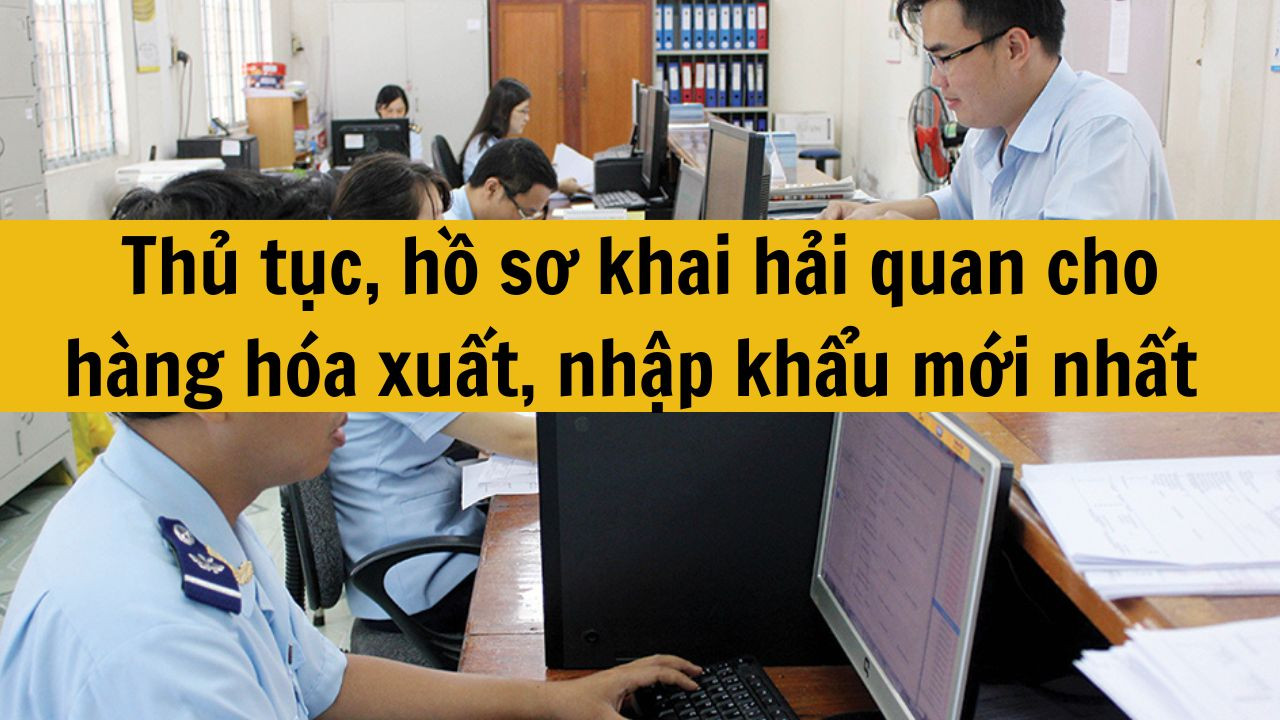 Thủ tục, hồ sơ khai hải quan cho h&agrave;ng h&oacute;a xuất, nhập khẩu mới nhất 2025