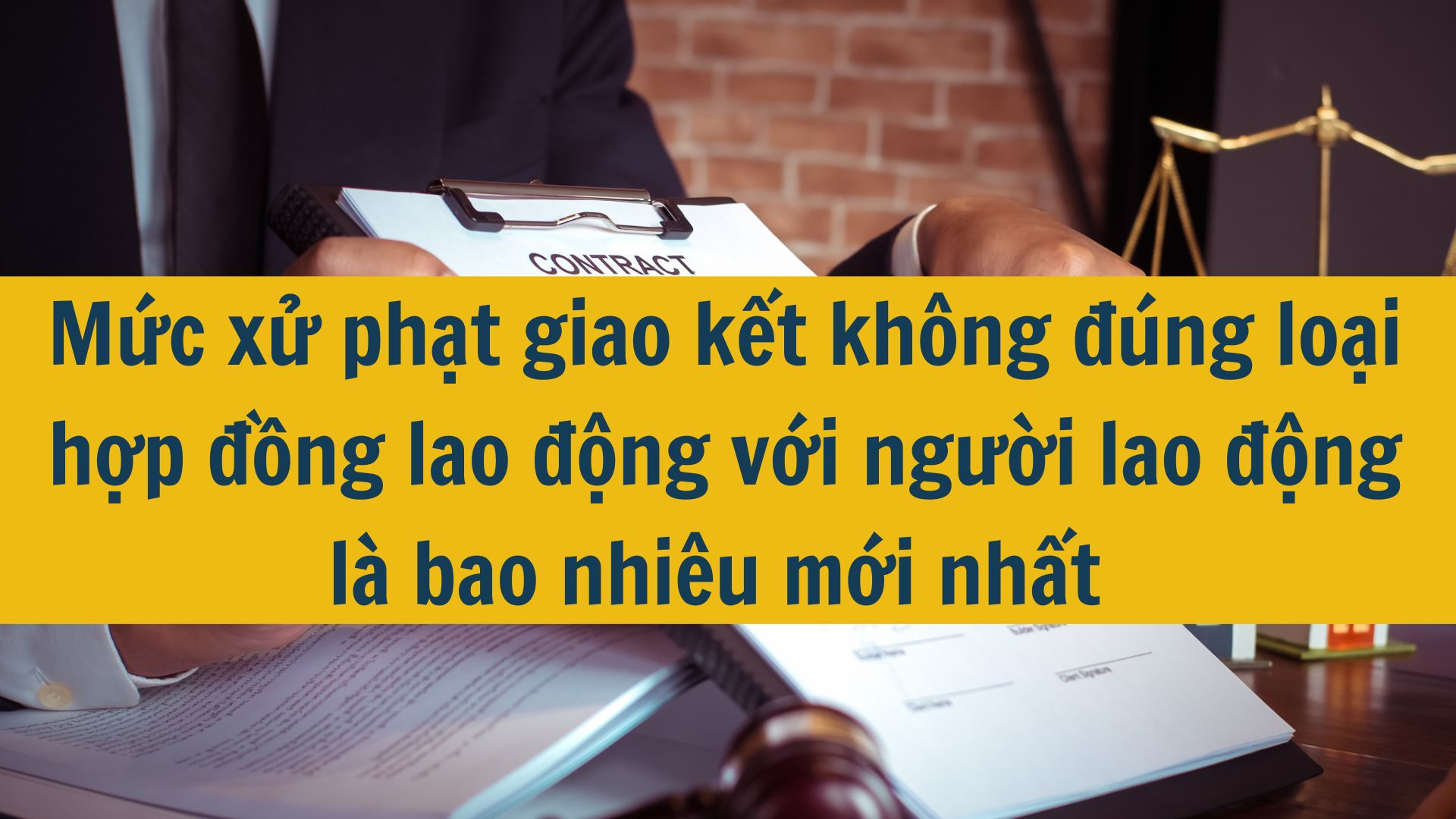 Mức xử phạt giao kết kh&ocirc;ng đ&uacute;ng loại hợp đồng lao động với người lao động l&agrave; bao nhi&ecirc;u mới nhất 2025?