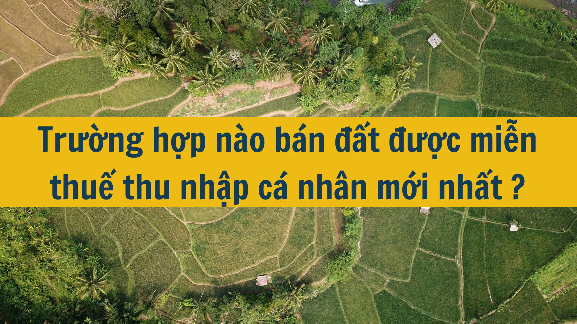 Trường hợp n&agrave;o b&aacute;n đất được miễn thuế thu nhập c&aacute; nh&acirc;n mới nhất 2025?
