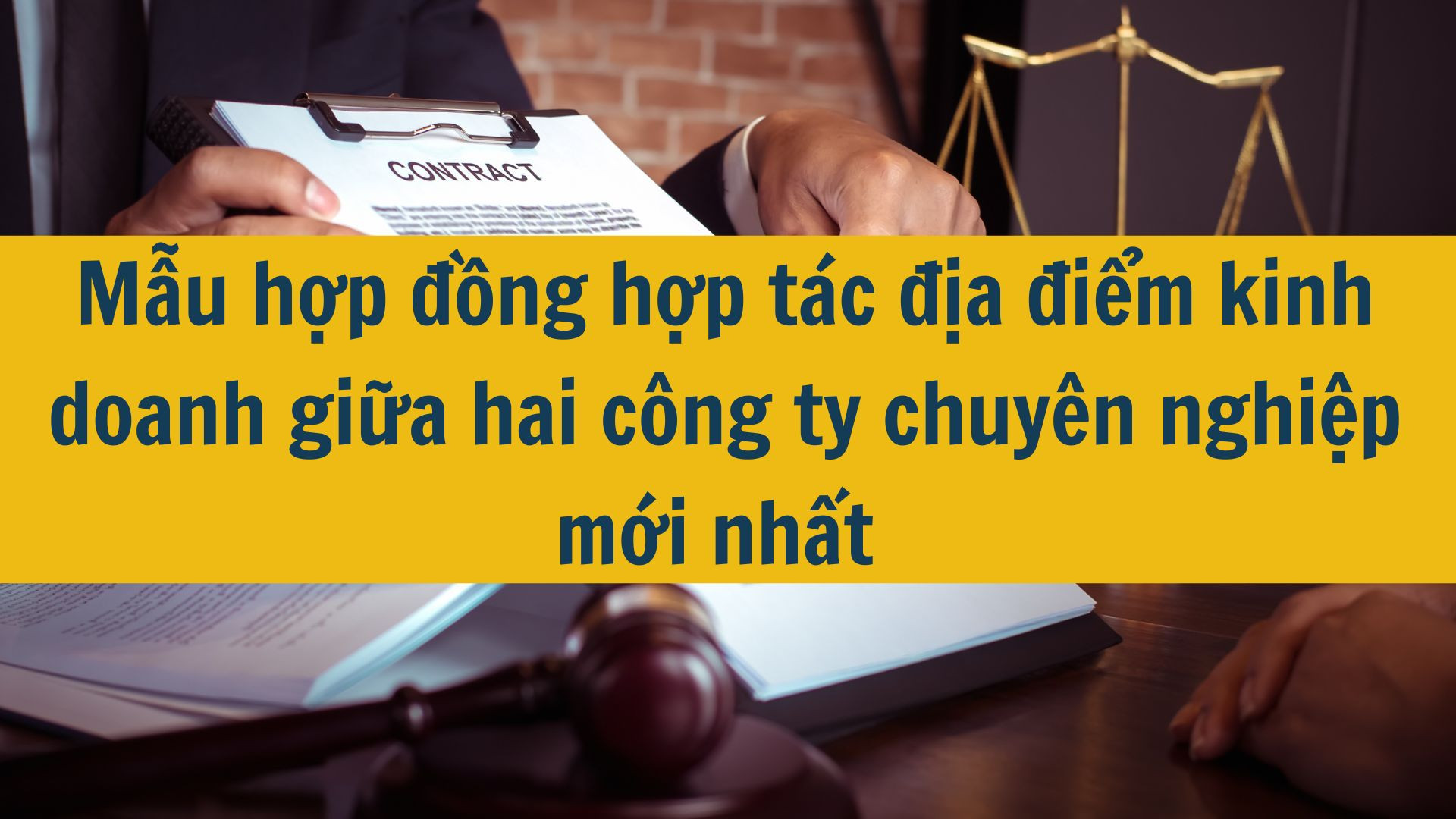 Mẫu hợp đồng hợp t&aacute;c kinh doanh giữa hai doanh nghiệp