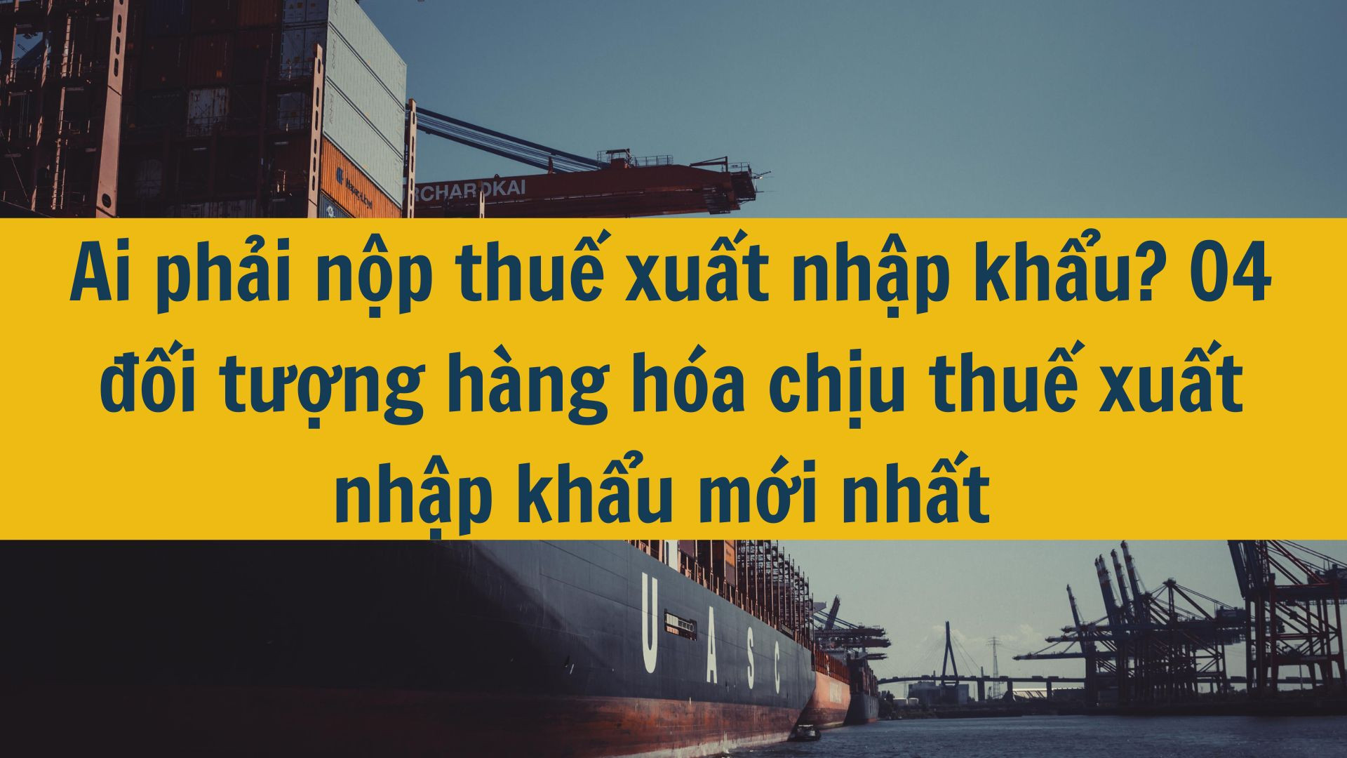 Ai phải nộp thuế xuất nhập khẩu? 04 đối tượng h&agrave;ng h&oacute;a chịu thuế xuất nhập khẩu mới nhất 2025