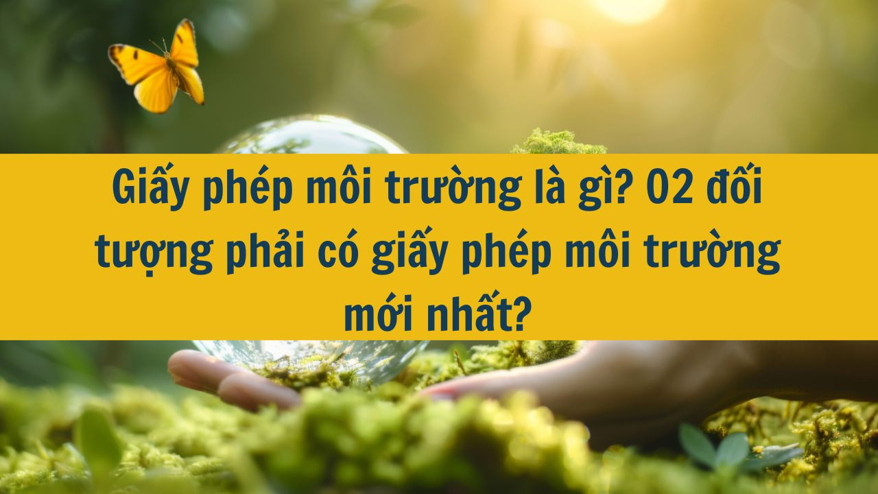 Giấy ph&eacute;p m&ocirc;i trường l&agrave; g&igrave;? 02 đối tượng phải c&oacute; giấy ph&eacute;p m&ocirc;i trường mới nhất 2025? 