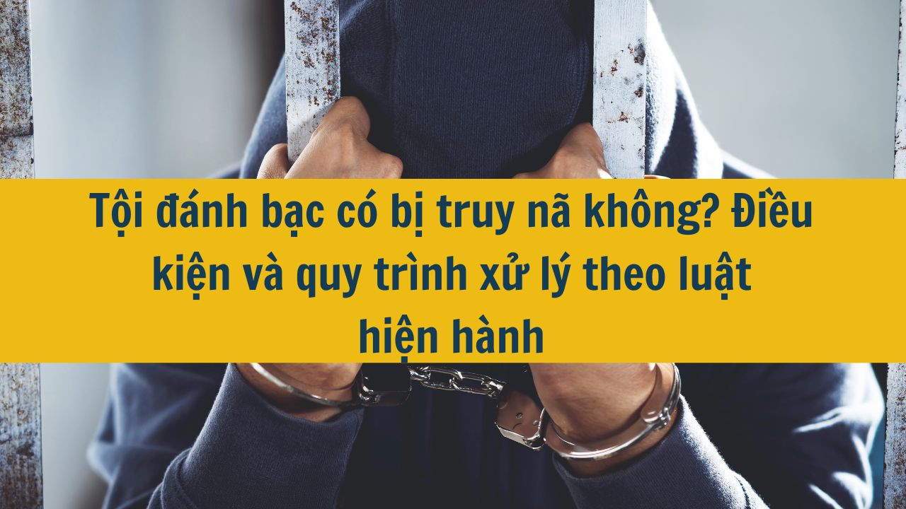 Tội đ&aacute;nh bạc c&oacute; bị truy n&atilde; kh&ocirc;ng? Điều kiện v&agrave; quy tr&igrave;nh xử l&yacute; theo luật hiện h&agrave;nh 2025