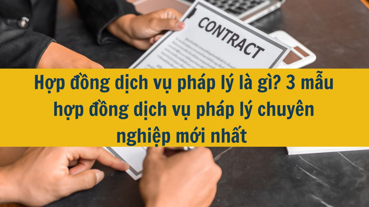 Hợp đồng dịch vụ ph&aacute;p l&yacute; l&agrave; g&igrave;? 3 mẫu hợp đồng dịch vụ ph&aacute;p l&yacute; chuy&ecirc;n nghiệp mới nhất 2025