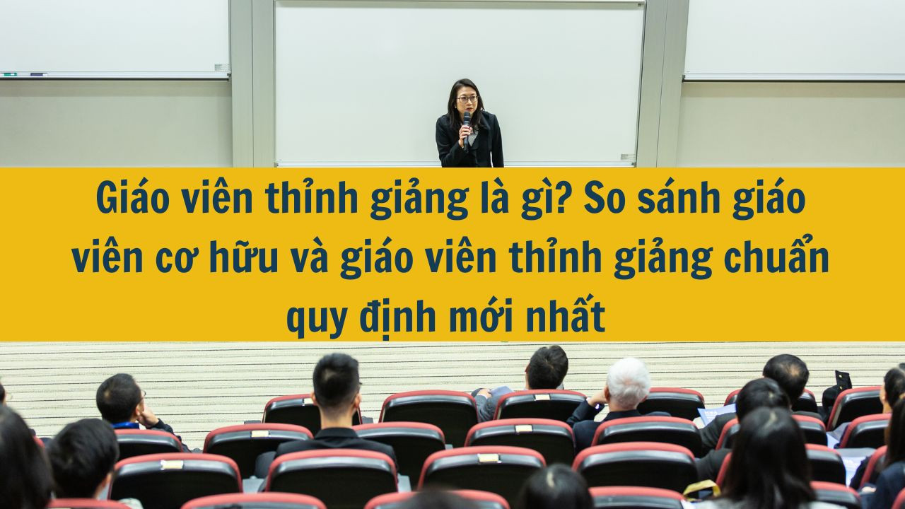 Gi&aacute;o vi&ecirc;n thỉnh giảng l&agrave; g&igrave;? So s&aacute;nh gi&aacute;o vi&ecirc;n cơ hữu v&agrave; gi&aacute;o vi&ecirc;n thỉnh giảng chuẩn quy định mới nhất 2025