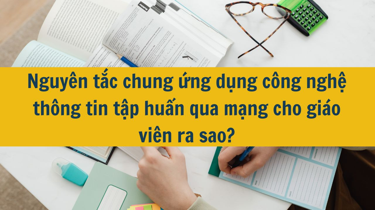 Nguy&ecirc;n tắc chung ứng dụng c&ocirc;ng nghệ th&ocirc;ng tin tập huấn qua mạng cho gi&aacute;o vi&ecirc;n ra sao?