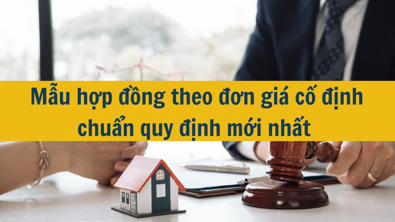 Mẫu hợp đồng theo đơn gi&aacute; cố định chuẩn quy định mới nhất 2025