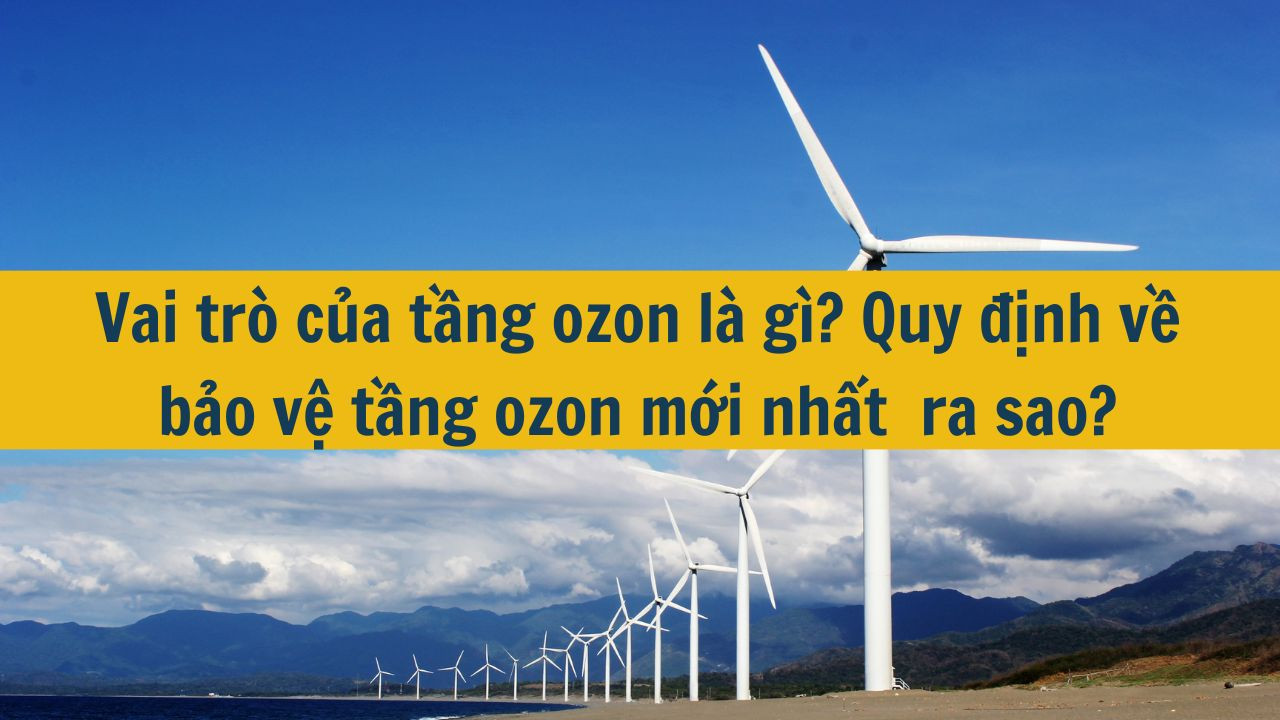 Vai tr&ograve; của tầng ozon l&agrave; g&igrave;? Quy định về bảo vệ tầng ozon mới nhất 2025 ra sao? 