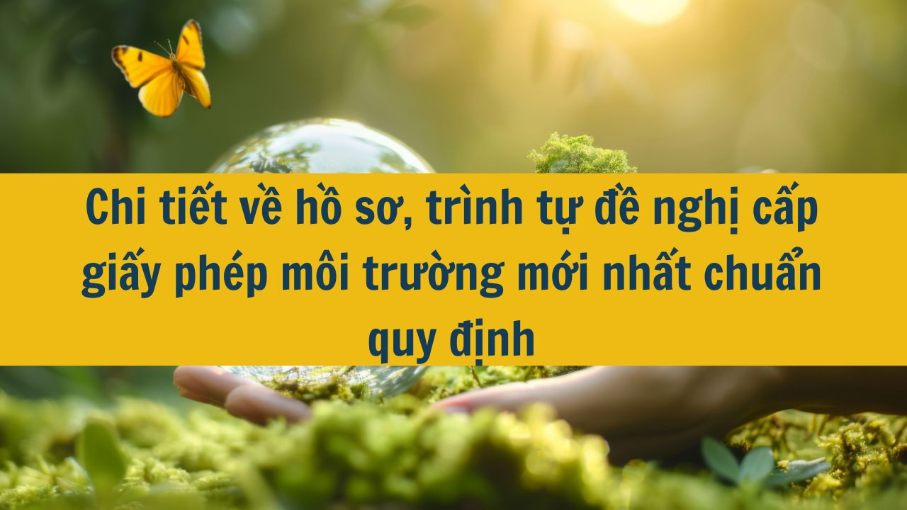 Chi tiết về hồ sơ, tr&igrave;nh tự đề nghị cấp giấy ph&eacute;p m&ocirc;i trường mới nhất 2025 chuẩn quy định