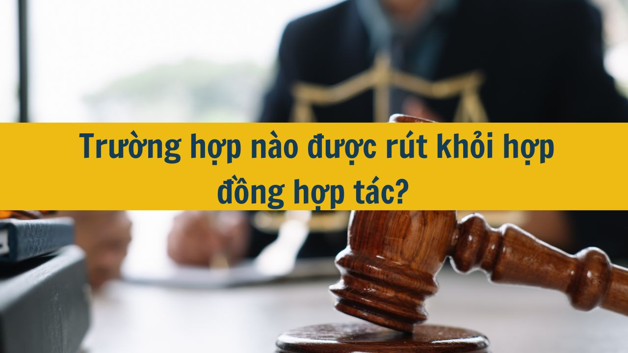  Trường hợp n&agrave;o được r&uacute;t khỏi hợp đồng hợp t&aacute;c?