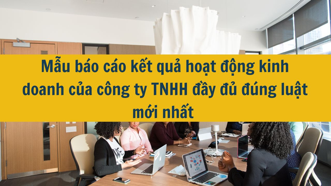 Mẫu b&aacute;o c&aacute;o kết quả hoạt động kinh doanh của c&ocirc;ng ty TNHH đầy đủ đ&uacute;ng luật mới nhất 2025
