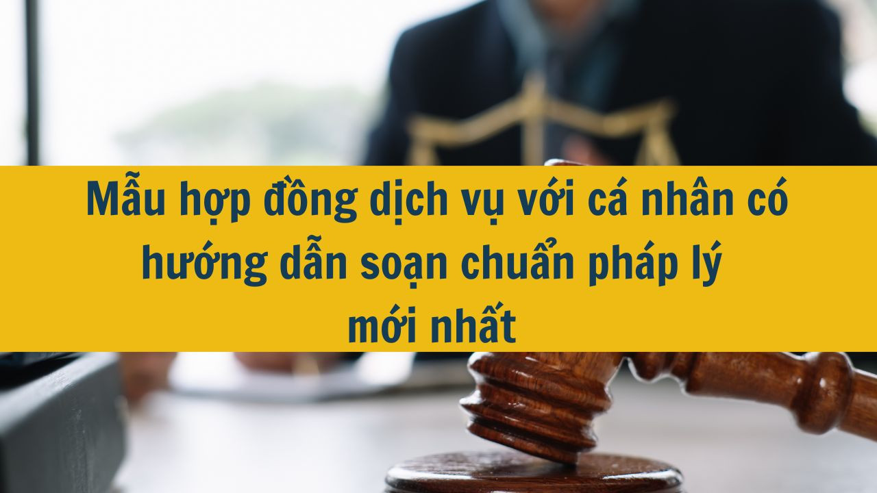 Mẫu hợp đồng dịch vụ với c&aacute; nh&acirc;n c&oacute; hướng dẫn soạn chuẩn ph&aacute;p l&yacute; mới nhất 2025