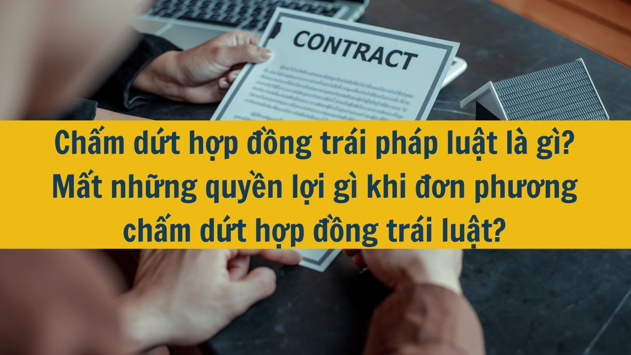 Chấm dứt hợp đồng tr&aacute;i ph&aacute;p luật l&agrave; g&igrave;? Mất những quyền lợi g&igrave; khi đơn phương chấm dứt hợp đồng tr&aacute;i luật?