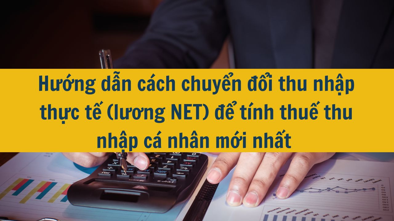 Hướng dẫn c&aacute;ch chuyển đổi thu nhập thực tế (lương NET) để t&iacute;nh thuế thu nhập c&aacute; nh&acirc;n mới nhất 2025