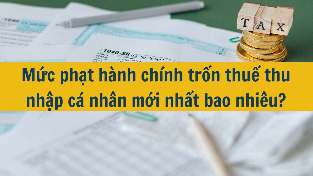 Mức phạt h&agrave;nh ch&iacute;nh trốn thuế thu nhập c&aacute; nh&acirc;n mới nhất 2025 bao nhi&ecirc;u?