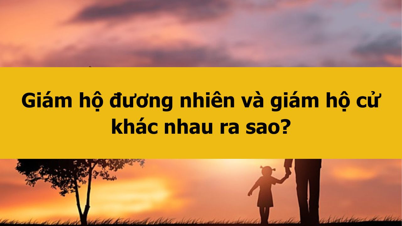 1. Gi&aacute;m hộ đương nhi&ecirc;n v&agrave; gi&aacute;m hộ cử kh&aacute;c nhau ra sao?  Theo Bộ luật D&acirc;n sự 2015, hiện nay c&oacute; 2 loại gi&aacute;m hộ l&agrave; gi&aacute;m hộ đương nhi&ecirc;n v&agrave; gi&aacute;m hộ được cử, chỉ định. Nhằm bảo vệ quyền v&agrave; lợi &iacute;ch hợp ph&aacute;p cho những người kh&ocirc;ng đủ năng lực h&agrave;nh vi d&acirc;n sự để tự thực hiện c&aacute;c giao dịch, quyết định li&ecirc;n quan đến quyền lợi v&agrave; nghĩa vụ của m&igrave;nh, sự kh&aacute;c nhau của hai h&igrave;nh thức gi&aacute;m hộ n&agrave;y được thể hiện như sau:  Điểm kh&aacute;c nhau	Gi&aacute;m hộ đương nhi&ecirc;n	Gi&aacute;m hộ được cử, chỉ định   C&aacute;ch thức chọn người gi&aacute;m hộ  	  Kh&ocirc;ng cần ghi nhận bằng văn bản  Được chỉ định theo thứ tự quy định của Bộ luật D&acirc;n sự  	  Phải ghi nhận bằng văn bản  Được cử khi kh&ocirc;ng c&oacute; gi&aacute;m hộ đương nhi&ecirc;n theo thỏa thuận giữa c&aacute;c b&ecirc;n hoặc quyết định của cơ quan c&oacute; thẩm quyền     Đối tượng l&agrave;m gi&aacute;m hộ  	  C&aacute; nh&acirc;n  Người th&acirc;n của người được gi&aacute;m hộ  	  C&aacute; nh&acirc;n, cơ quan, tổ chức  Người th&acirc;n của người được gi&aacute;m hộ;  Người được cơ quan c&oacute; thẩm quyền chỉ định     Quyền từ chối gi&aacute;m hộ  	  Kh&ocirc;ng được từ chối gi&aacute;m hộ, trừ khi c&oacute; l&yacute; do ch&iacute;nh đ&aacute;ng v&agrave; được cơ quan c&oacute; thẩm quyền chấp thuận  	  Được từ chối nếu kh&ocirc;ng muốn hoặc kh&ocirc;ng đủ điều kiện l&agrave;m gi&aacute;m hộ     Thời điểm gi&aacute;m hộ c&oacute; hiệu lực  	  Ph&aacute;t sinh ngay khi c&oacute; t&igrave;nh huống cần gi&aacute;m hộ  	  Khi c&oacute; quyết định của cơ quan nh&agrave; nước hoặc khi c&oacute; thỏa thuận cụ thể  2. Điểm giống nhau giữa gi&aacute;m hộ đương nhi&ecirc;n v&agrave; gi&aacute;m hộ cử, chỉ định  Mặc d&ugrave; gi&aacute;m hộ đương nhi&ecirc;n v&agrave; gi&aacute;m hộ được cử (hoặc chỉ định) c&oacute; sự kh&aacute;c biệt về c&aacute;ch ph&aacute;t sinh, nhưng vẫn c&oacute; nhiều điểm giống nhau, v&igrave; cả hai c&ugrave;ng nhằm mục đ&iacute;ch bảo vệ người kh&ocirc;ng c&oacute; hoặc bị hạn chế năng lực h&agrave;nh vi d&acirc;n sự:  Đều c&oacute; người gi&aacute;m s&aacute;t việc gi&aacute;m hộ;  Đều phải đăng k&yacute; gi&aacute;m hộ với cơ quan c&oacute; thẩm quyền;  Đều nhằm mục đ&iacute;ch bảo vệ quyền v&agrave; lợi &iacute;ch hợp ph&aacute;p của những người kh&ocirc;ng đủ năng lực h&agrave;nh vi d&acirc;n sự;  Đều phải c&oacute; đủ năng lực h&agrave;nh vi d&acirc;n sự v&agrave; đ&aacute;p ứng c&aacute;c điều kiện kh&aacute;c để đảm bảo việc gi&aacute;m hộ theo quy định của ph&aacute;p luật;  Đều c&oacute; tr&aacute;ch nhiệm v&agrave; nghĩa vụ chăm s&oacute;c, bảo vệ, quản l&yacute; t&agrave;i sản v&agrave; đại diện cho người được gi&aacute;m hộ trong c&aacute;c giao dịch d&acirc;n sự, thủ tục ph&aacute;p l&yacute; khi cần thiết.  3. Quy định về gi&aacute;m hộ đương nhi&ecirc;n  Căn cứ theo Điều 52 v&agrave; Điều 53 Bộ luật D&acirc;n sự 2015, c&oacute; hai đối tượng phải c&oacute; người gi&aacute;m hộ đương nhi&ecirc;n l&agrave; người chưa th&agrave;nh ni&ecirc;n v&agrave; người mất năng lực h&agrave;nh vi d&acirc;n sự:  