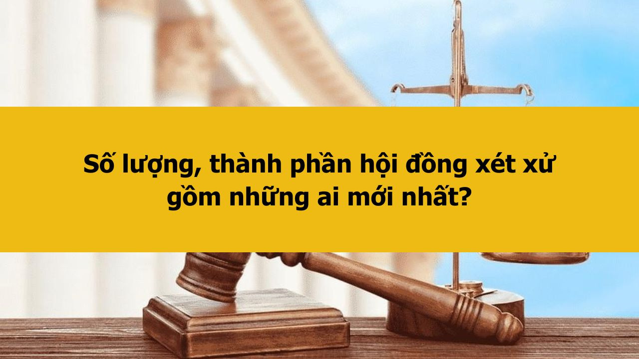 Số lượng, th&agrave;nh phần hội đồng x&eacute;t xử gồm những ai mới nhất 2025?