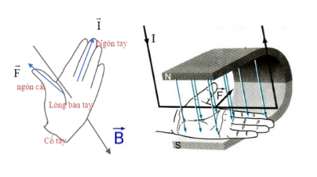 Lý thuyết Vật lí 9 Bài 30: Bài tập vận dụng quy tắc nắm tay phải và quy tắc bàn tay trái (ảnh 1)