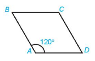 Cho hình thoi ABCD với cạnh có độ dài bằng 1 và góc BAD = 120 độ. Tính độ dài của các vecto (ảnh 1)